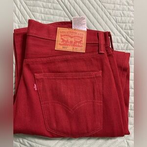 Levi's Red Jeans button fly